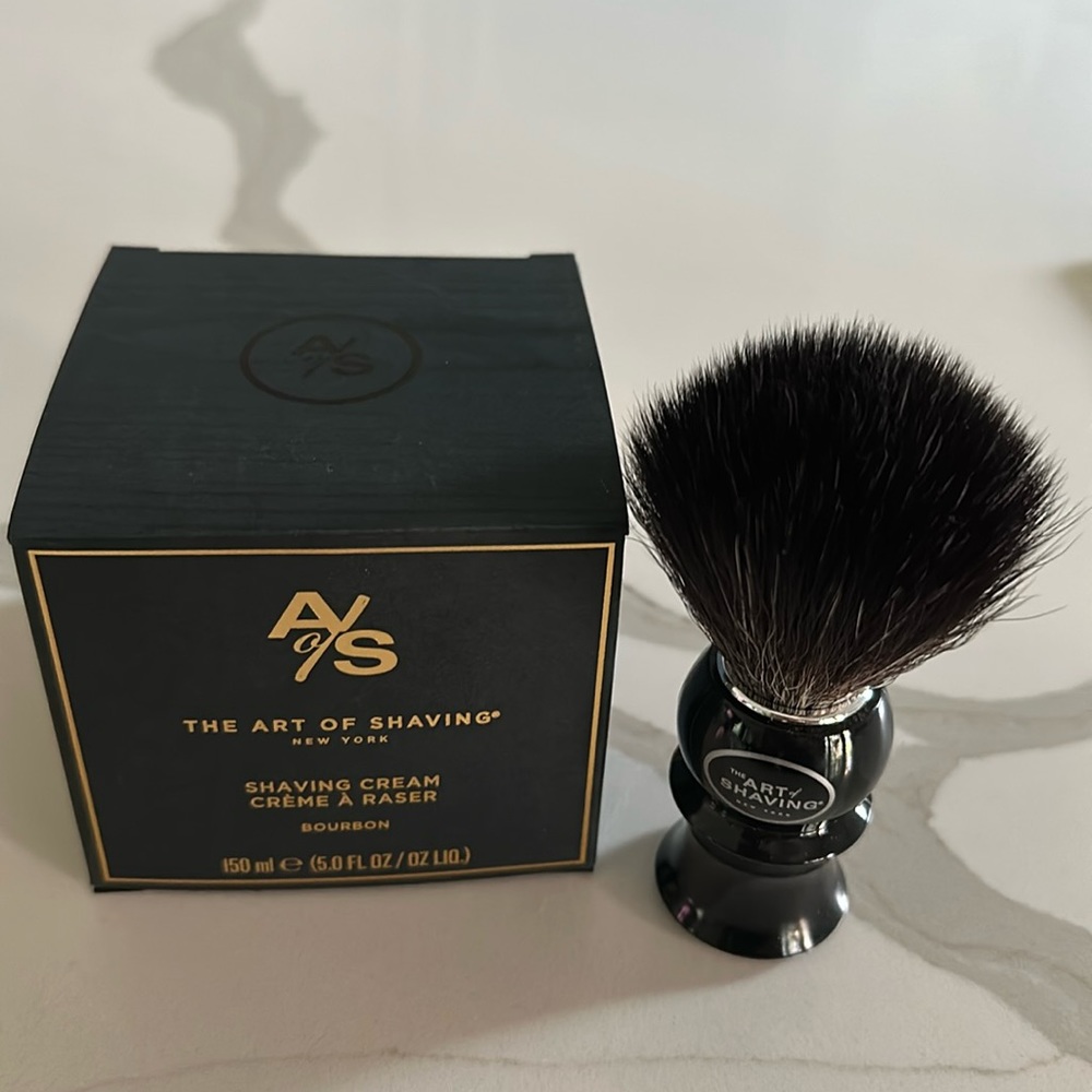 The Art of Shaving brush and shaving cream combo
